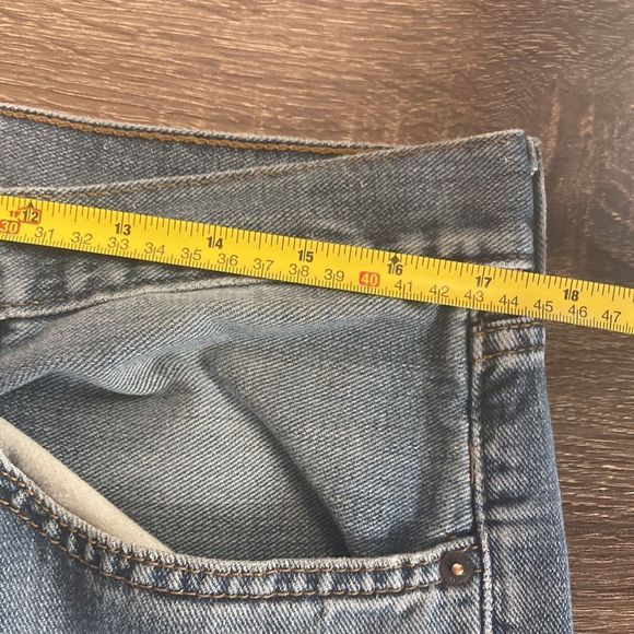 Mens 34x32 Signature Levi Strauss & Co Reg Straight Blue Jeans - Picture 10 of 16
